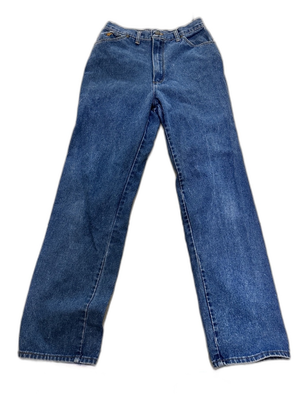 Wrangler Classic Women’s Straight Vintage 100% Cotton Denim High Rise 4